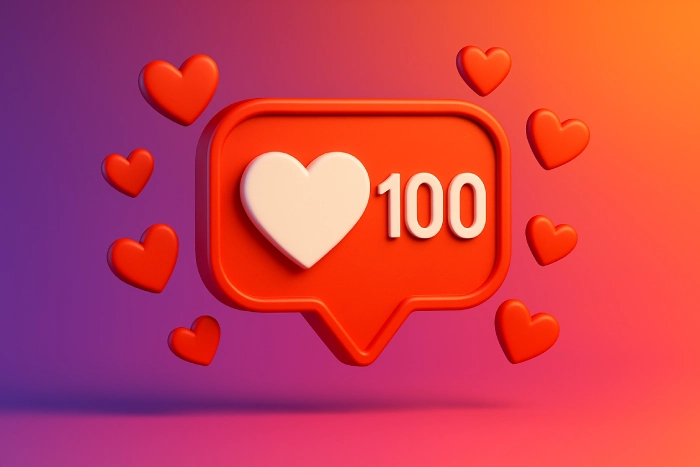 100 Curtidas no Instagram