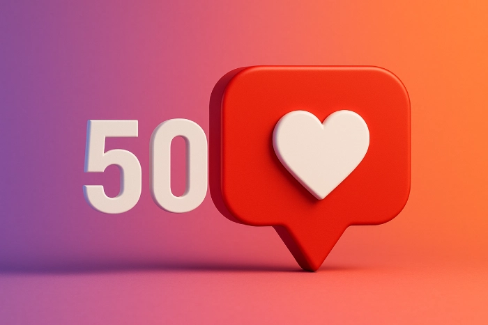 50 Curtidas no Instagram