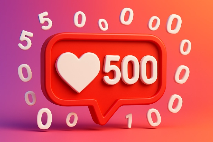500 Curtidas no Instagram