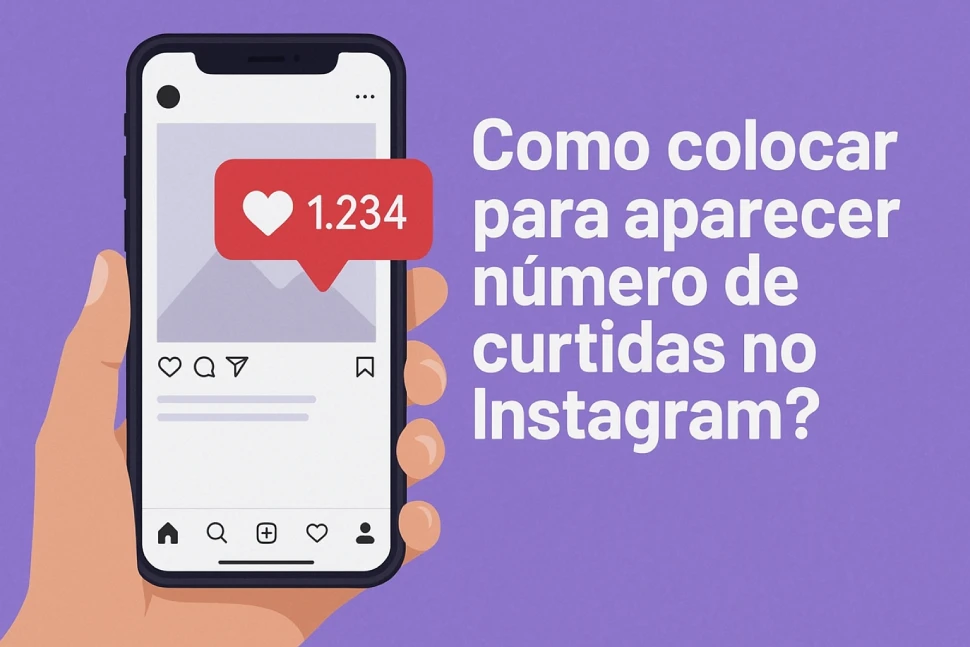 Como colocar para aparecer número de curtidas no Instagram?