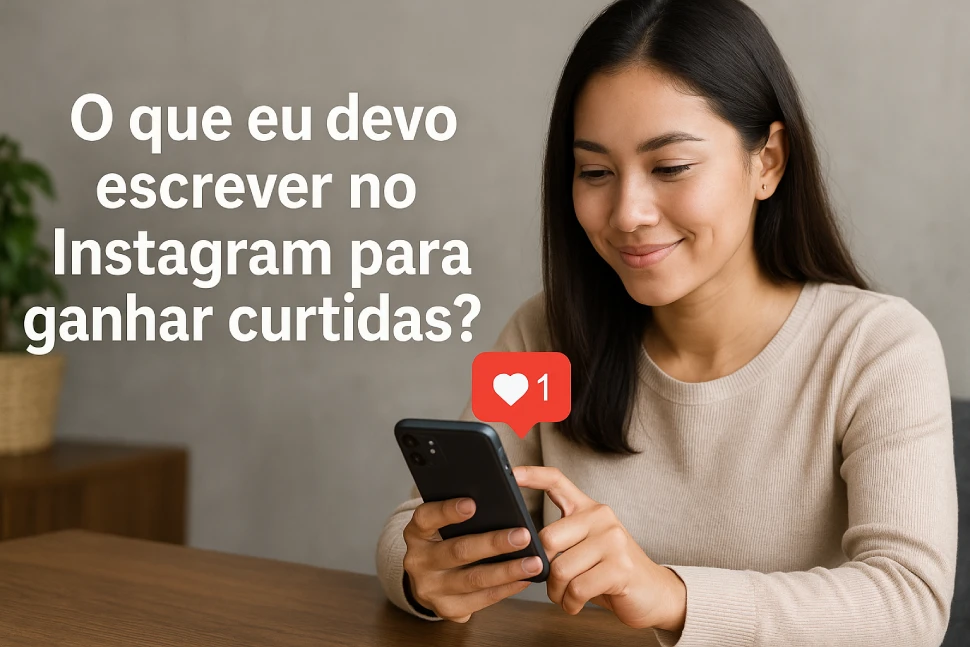 O que eu devo escrever no Instagram para ganhar curtidas?
