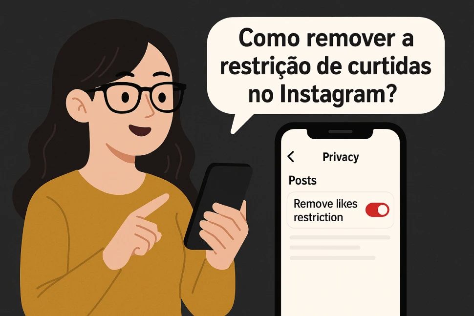 Como remover a restrição de curtidas no Instagram?